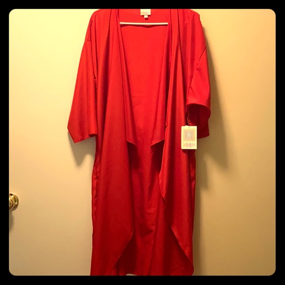 LuLaRoe Tops - LuLaRoe Shirley Kimono 🆕 sz L Burnt Orange